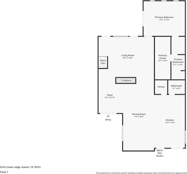 4116 Creek Ledge Unit 108, Austin, TX 78731 - property floor plan