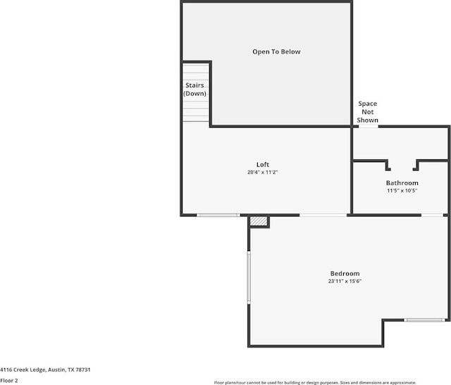 4116 Creek Ledge Unit 108, Austin, TX 78731 - floor plan / room layout