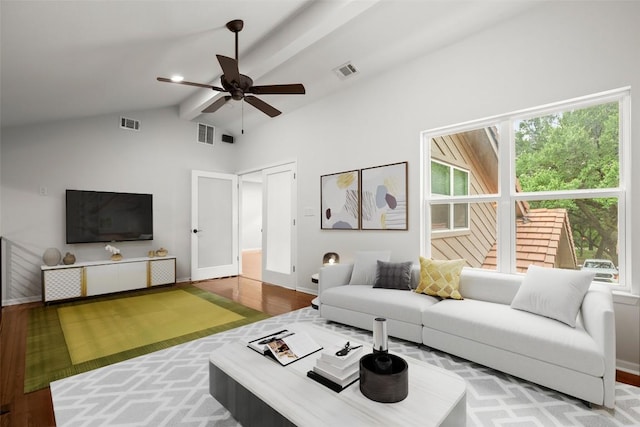 4116 Creek Ledge Unit 108, Austin, TX 78731 - living area with ceiling fan and wood finished floors