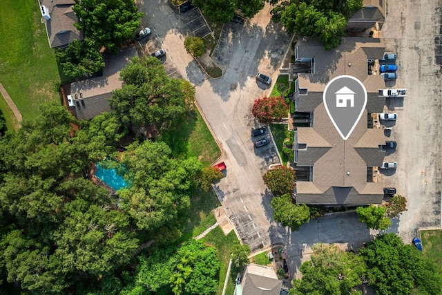12166 Metric Blvd Unit 115, Austin, TX 78758 - aerial view of property and surrounding area featuring a pool