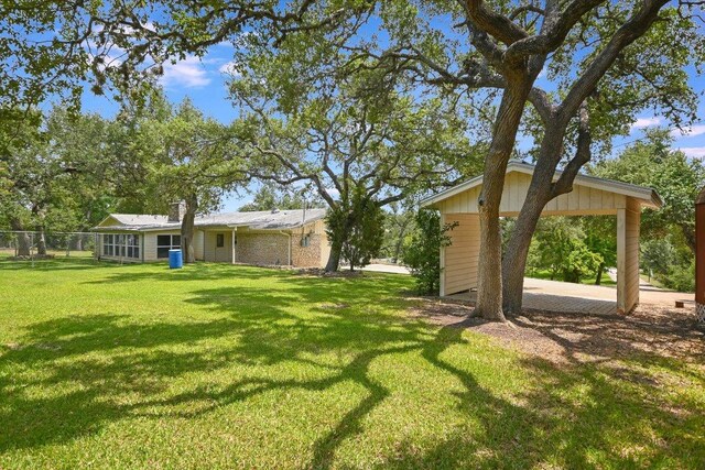 9504 Flintrock Cir, Austin, TX 78737 - view of yard