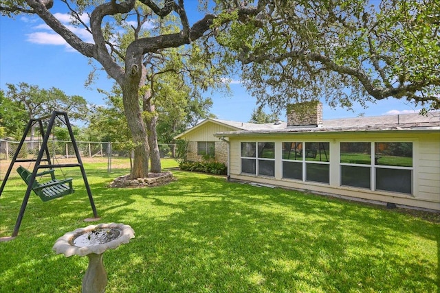 9504 Flintrock Cir, Austin, TX 78737 - view of yard featuring a playground