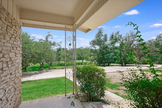 9504 Flintrock Cir, Austin, TX 78737 - view of patio with view of scattered trees