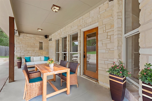 2105 Red Rock Dr, Belton, TX 76513 - view of patio with outdoor lounge area