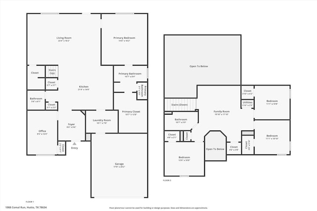 1008 Comal Run, Hutto, TX 78634 - room layout