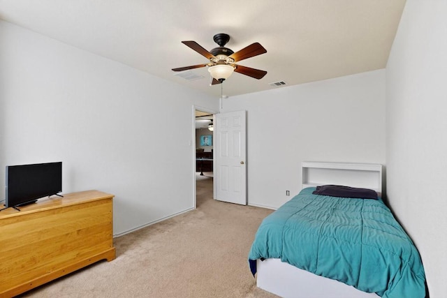 952 Hometown Pkwy, Kyle, TX 78640 - bedroom featuring carpet and ceiling fan