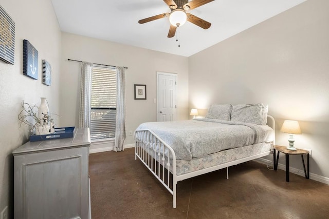 15100 General Williamson Dr, Austin, TX 78734 - bedroom with baseboards and a ceiling fan