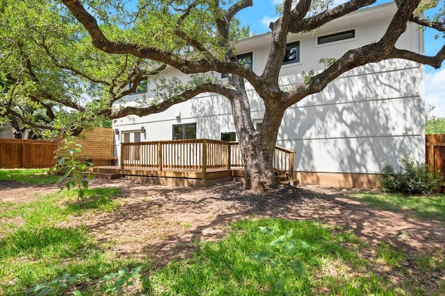3809 Eton Ln, Austin, TX 78727 - rear view of house featuring a deck and french doors