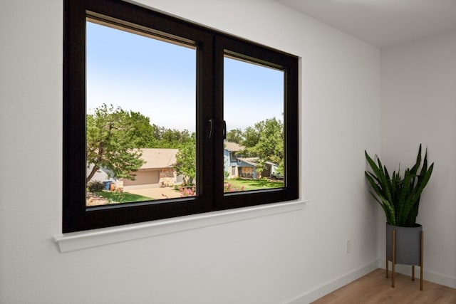 3809 Eton Ln, Austin, TX 78727 - living area with wood finished floors and baseboards