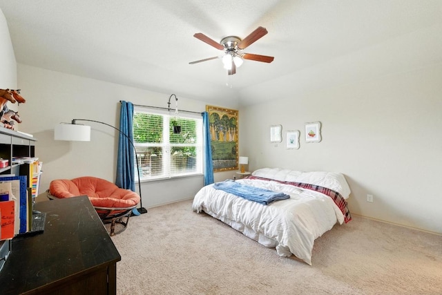 166 Tallow Trl, San Marcos, TX 78666 - bedroom with carpet flooring and a ceiling fan