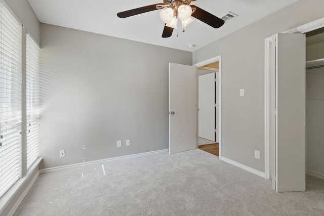 8506 Shenandoah Dr, Austin, TX 78753 - unfurnished bedroom with carpet, baseboards, a ceiling fan, and a closet
