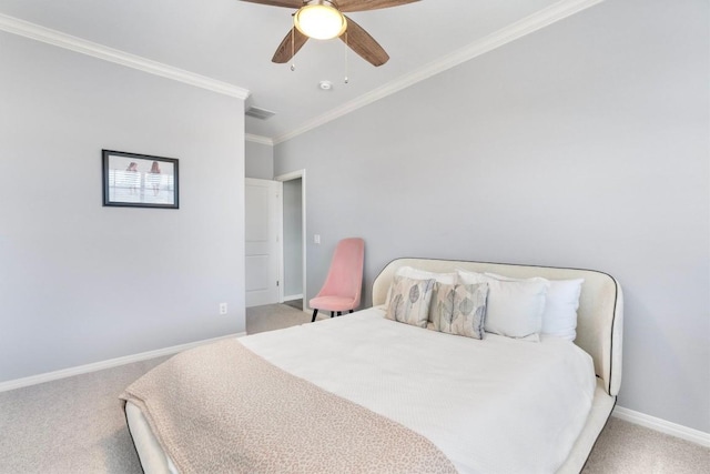 4000 Ranch Road 620 N Unit 7, Austin, TX 78734 - bedroom with carpet floors, crown molding, baseboards, and a ceiling fan
