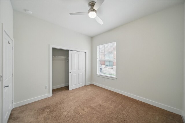 2400 Louis Henna Blvd Unit 106, Round Rock, TX 78664 - unfurnished bedroom with carpet flooring, a closet, and ceiling fan