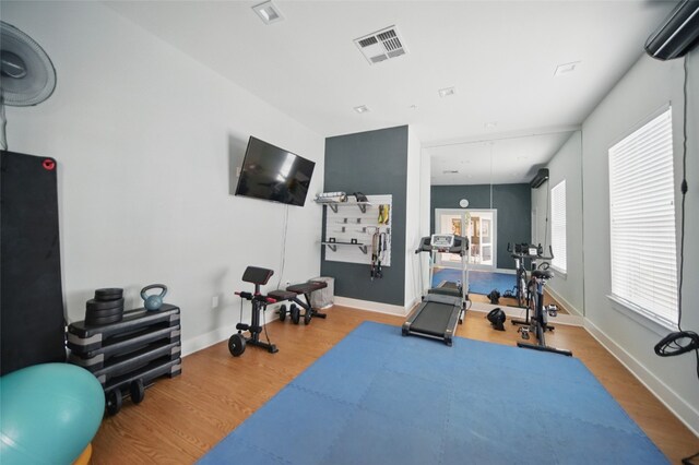2400 Louis Henna Blvd Unit 106, Round Rock, TX 78664 - exercise room featuring wood finished floors