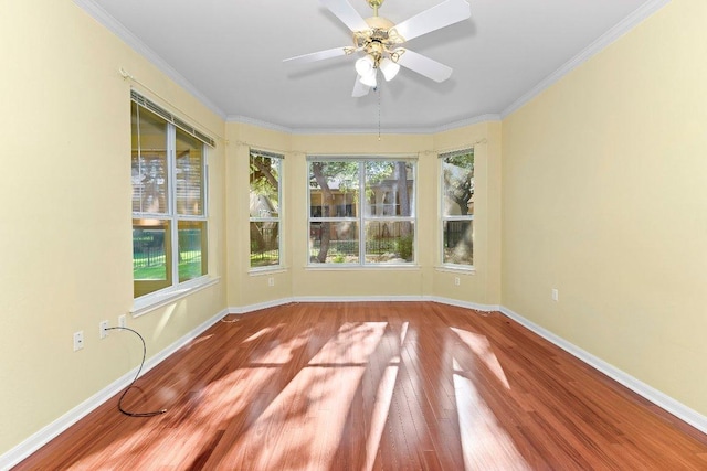 206 Whispering Wind Dr, Georgetown, TX 78633 - unfurnished sunroom with wood finished floors and ornamental molding