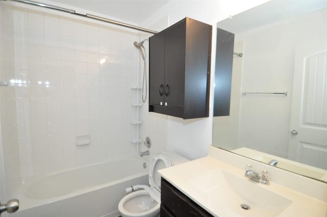 11024 Night Camp Dr, Austin, TX 78754 - full bathroom featuring toilet, vanity, and shower / bathtub combination