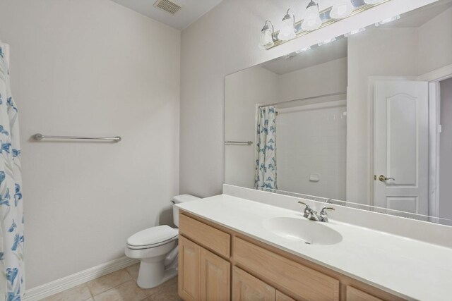 11037 River Plantation Dr, Austin, TX 78747 - full bathroom with vanity, tile patterned flooring, and curtained shower