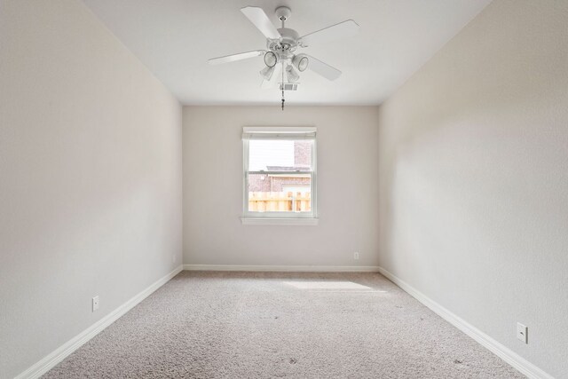 11037 River Plantation Dr, Austin, TX 78747 - empty room featuring light colored carpet and a ceiling fan