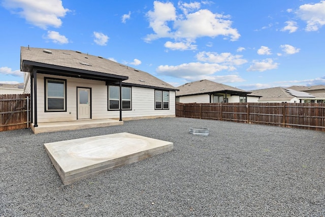 709 Hummingbird Ln, Leander, TX 78641 - rear view of property featuring a fenced backyard and a patio area