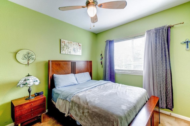 252 Hutton, Kyle, TX 78640 - carpeted bedroom featuring baseboards and ceiling fan