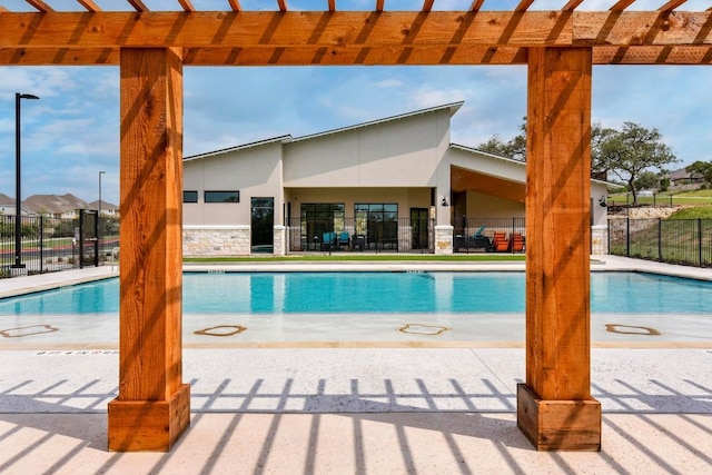 505 Fair Oaks Dr, Georgetown, TX 78628 - community pool featuring a pergola