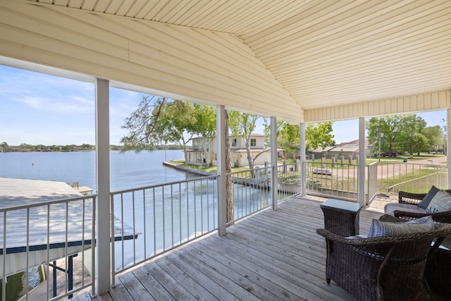 515 Circle Dr, Sunrise Beach, TX 78643 - deck with a water view
