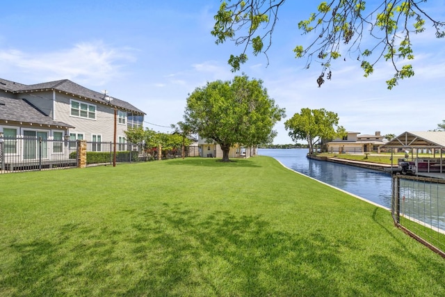 515 Circle Dr, Sunrise Beach, TX 78643 - view of yard with a water view