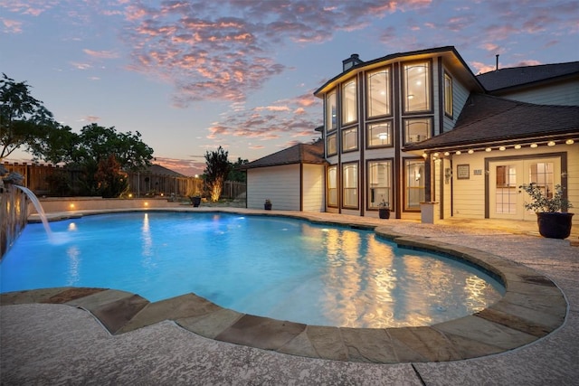 800 Canyon Bend Rd, Pflugerville, TX 78660 - view of swimming pool with a patio area