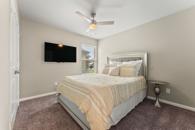 1910 Lummus Dr, Temple, TX 76504 - carpeted bedroom featuring baseboards and ceiling fan