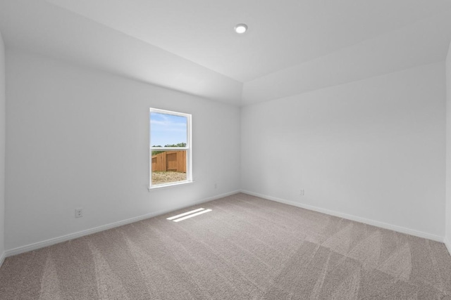 314 Low Pasture Trl, Maxwell, TX 78656 - carpeted spare room featuring baseboards and lofted ceiling
