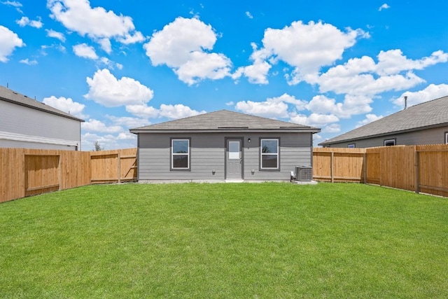 314 Low Pasture Trl, Maxwell, TX 78656 - rear view of property featuring a fenced backyard and roof with shingles