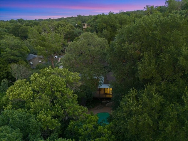 5902 Tumbling Cir, Austin, TX 78731 - view of subject property featuring a heavily wooded area