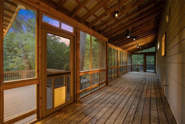 5902 Tumbling Cir, Austin, TX 78731 - unfurnished sunroom with vaulted ceiling