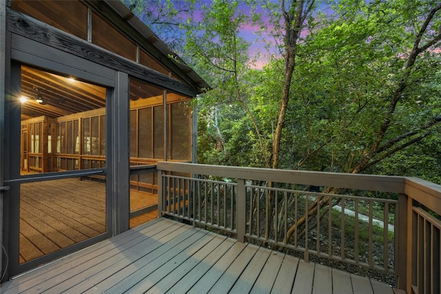 5902 Tumbling Cir, Austin, TX 78731 - wooden deck with a sunroom