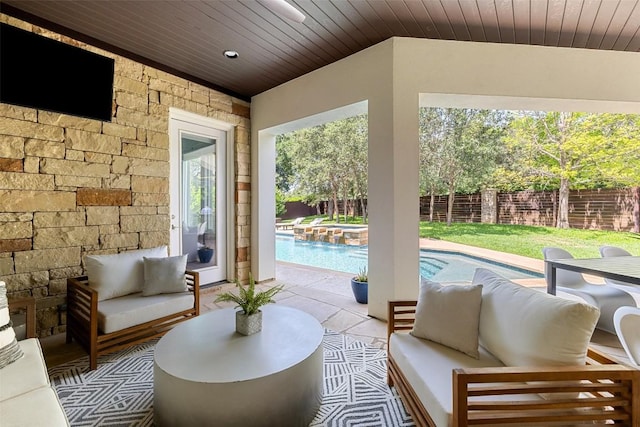 3604 Shady Creek Cv, Austin, TX 78746 - sunroom with a hot tub
