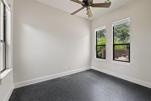 3604 Shady Creek Cv, Austin, TX 78746 - spare room with baseboards and a ceiling fan