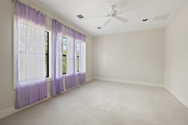 3604 Shady Creek Cv, Austin, TX 78746 - spare room featuring light colored carpet and a ceiling fan