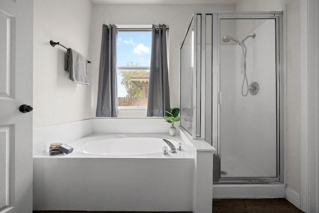 122 Retama Dr, Georgetown, TX 78626 - full bathroom with a stall shower and a bath