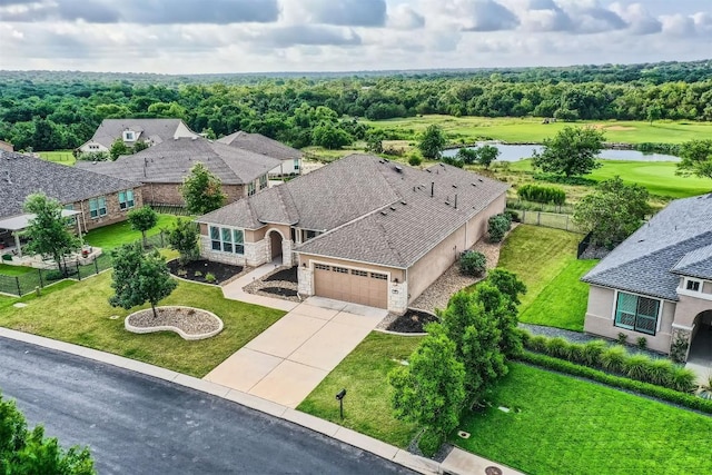 318 Fairway Ridge Rd, Georgetown, TX 78633 - view from above of property with a nearby body of water and a local golf course