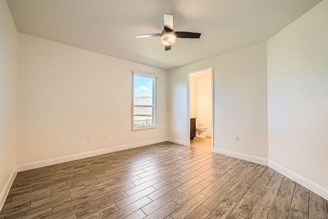 318 Fairway Ridge Rd, Georgetown, TX 78633 - empty room featuring wood finished floors, a ceiling fan, and baseboards