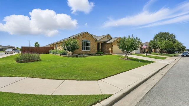878 Avery Pkwy, New Braunfels, TX 78130 - ranch-style home featuring an attached garage, driveway, and stone siding