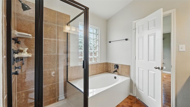 878 Avery Pkwy, New Braunfels, TX 78130 - bathroom featuring a bath and a stall shower