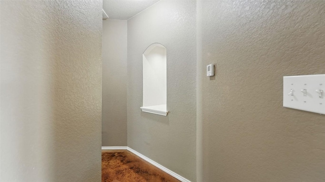 878 Avery Pkwy, New Braunfels, TX 78130 - hallway featuring carpet and a textured wall