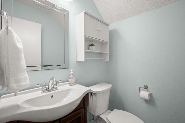 4019 Iriona Bnd, Austin, TX 78749 - half bathroom with a textured ceiling and vanity