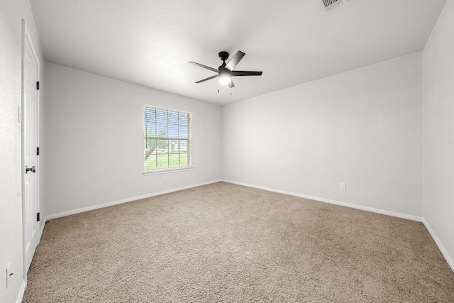 110 Starlight Trl, Georgetown, TX 78633 - carpeted spare room with ceiling fan and baseboards
