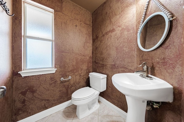 110 Starlight Trl, Georgetown, TX 78633 - bathroom featuring toilet, tile patterned floors, and baseboards