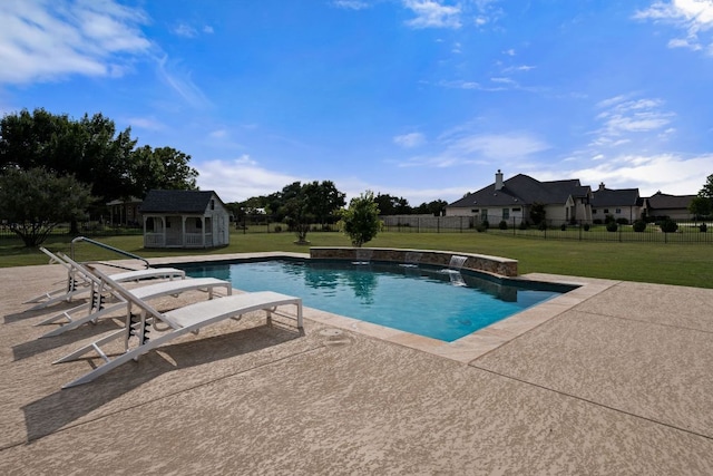 110 Starlight Trl, Georgetown, TX 78633 - swimming pool featuring a patio area and an outdoor structure