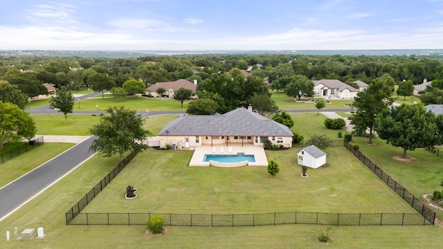 110 Starlight Trl, Georgetown, TX 78633 - drone / aerial view of a pool