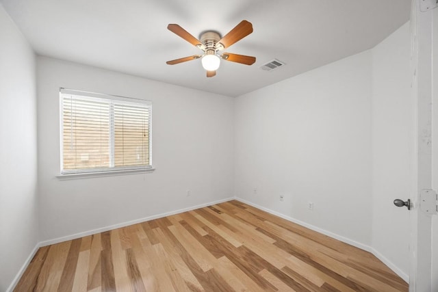 3817 Blue Mountain Path, Round Rock, TX 78681 - unfurnished room featuring light wood-type flooring and ceiling fan