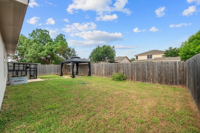 626 Goldenrod St, Kyle, TX 78640 - view of yard with a gazebo